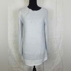 Sparkly Beige Sweater With Attached Lining - Size 1X